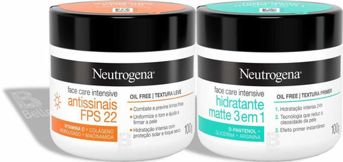 Kit Hidratante Neutrogena Face Care Hidratante E Antissinais