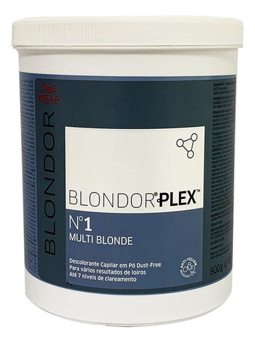 Pó Descolorante Blondor Plex Nº1 Multi Blonde Wella 800g