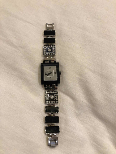 Reloj Swatch Negro Con Malla Metal Y Esmalte