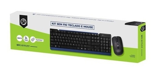 Teclado E Mouse Wireless/sem Fio Kit Completo 