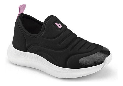 Tênis Infantil Feminino Bibi Action Slip On Preto