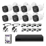 Kit Video Vigilancia 8 Cámaras 1080p Dahua 2tb Purple Baluns