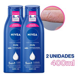 Creme Corpo Milk Hidratante Corporal Intenso 400ml 2 Unid