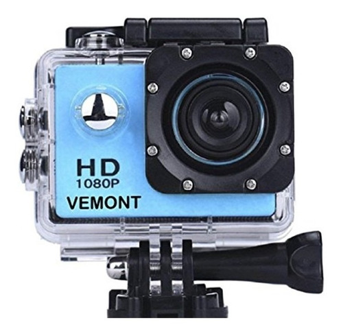 Camara Deportiva 4k Vemont Resistente Al Agua 1920x1080