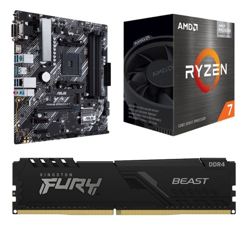 Combo Actualización Pc Amd Ryzen 7 5700g Mother A520 8gb Ram