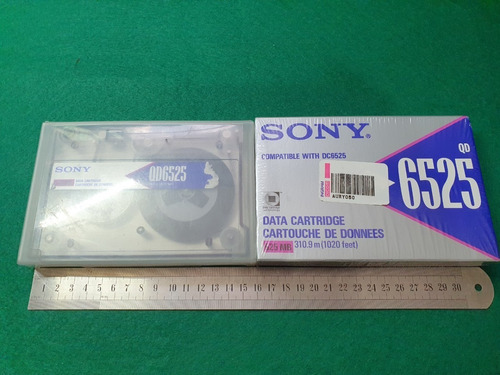 Data Cartridge 2 Sony 6525 525mb Computadora Antigua Vintage