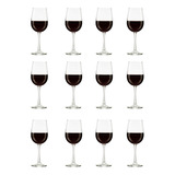 Elegante Set De 12 Copas Para Vino Tinto Vendimia 473 Ml