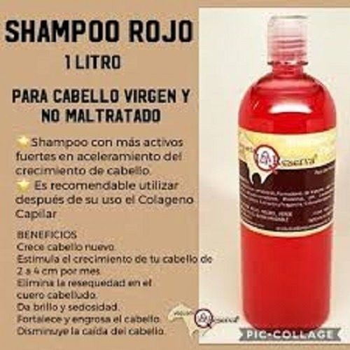 Shampoo Reserva La Yeguada Color Rojo Botella De 1 Litro