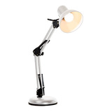 Lámpara Escritorio Flexible Ajustable Blanco E27 40w 1 Luz