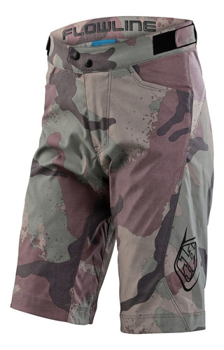 Short Bici Mtb Niño Troy Lee Designs Flowline Shell Camo 