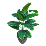 Bananeira Ornamental Planta Artificial Toque Real Vaso 3d