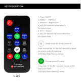 Control Remoto Para Cintas Led Ws2812b Rf