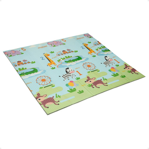 Alfombra Plegable Bebes Antigolpes Reversible 200x180 Cm