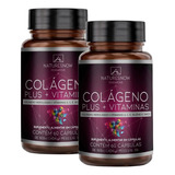 2x Colágeno Hidrolisado E Vitaminas 120 Caps - Natures Now Sabor Sem Sabor