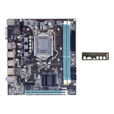 Placa-mãe H61+baffle Lga1155 M.2 Suporte Nvme 2xddr3 Ram