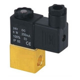  Electroválvula Para Fluidos 2/2 Nc 1/4 Bsp Latón Nbr Ac220v