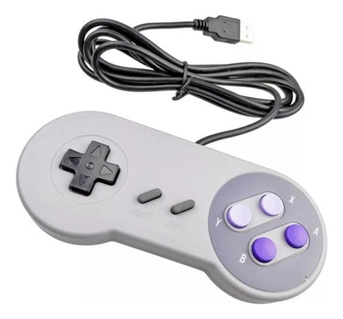 5x Controle Usb Super Nintendo Snes P/ Pc Ou Raspberry C/nf