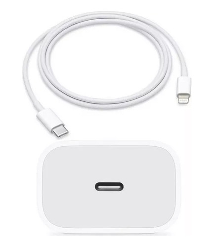 Cargador Para Apple 20w Carga Rápida Cable Usb-c A Lightning