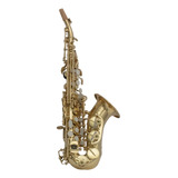 Maxima Kfcss-100g Saxofón Soprano Curvo Laqueado Con Estuche