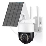 Camara Exterior Ip Domo Ptz 1080  360° Wifi Con Panel Solar 