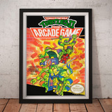 Cuadro Gamer - Tortugas Ninja - Poster Vintage Retro