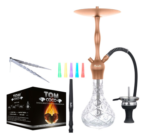 Shisha Alux Admiral Rosé Con Servicios Premium (60cm)