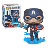 Funko Pop Captain America With Broken Shield And Mjolnir