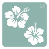  Stencils 30x30 Flor De Hawai-decorativos-pintura-