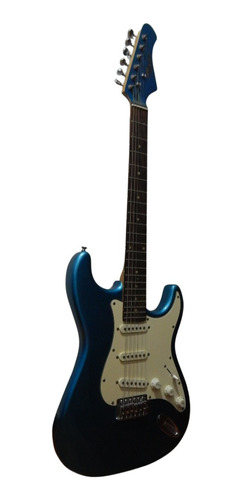 Guitarra Electrica Texas Stratocaster Azul Poco Uso