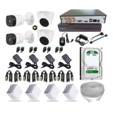 Kit Camara De Seguridad Dahua Cctv Dvr 4ch + 4 Cam 2mp + D2t