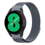 Pulseira Metal Aço Inoxidável Para Samsung Watch 4 40mm Cor Chumbo