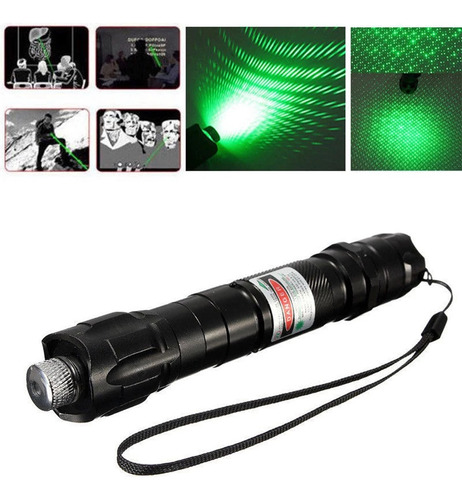 Ponteiro Laser Verde Caneta Tática Militar Alta Potência 5v 