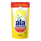 Detergente Líquido Ala  + Concentrado Limón 450 Ml Doypack