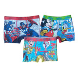 Pack X3 Boxer Niño/juvenil Algodón Lycra 