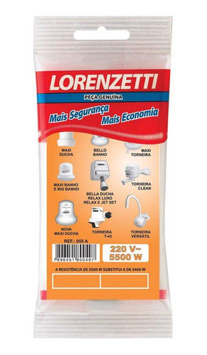 Resistência 055a 220v 5500w Lorezetti 