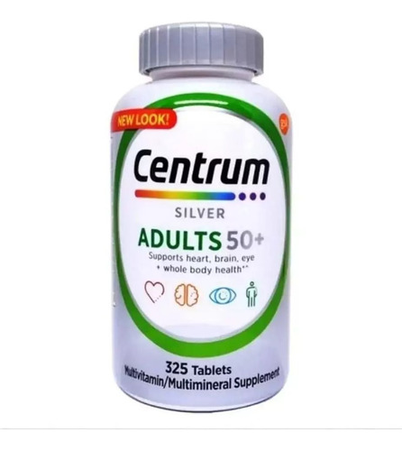 Centrum Silver Adults 50+ 325 Caps-original Lacrado