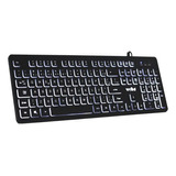 Teclado Semi Mecanico Gamer Led Pc Computador Luminoso W560