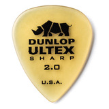 Jim Dunlop 433p73 Dun Ultex Púa, Paquete De 6 Unidades, 2.0m