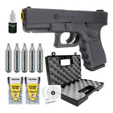 Kit Pistola De Pressão Rossi Airgun Co2 Glock G11 6mm + Co2