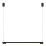 Pendente Tec Linear Preto 60cm 12w 3000k 760lm Minimalista 110v/220v