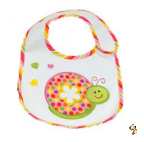 Baberos Impermeables Algodón Tri-capa Para Bebe Importado !!