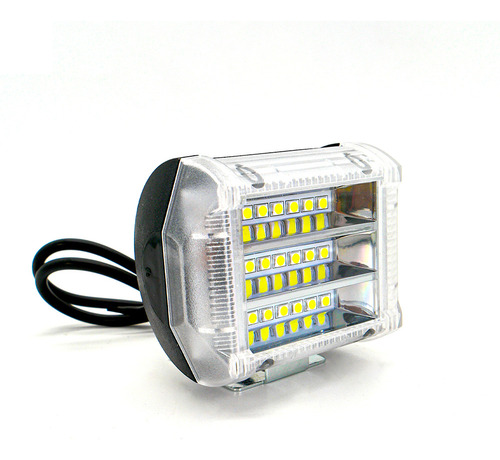 Faro Para Moto Rasen Auxiliar Led Con Estrobo 18 Led Con Luz