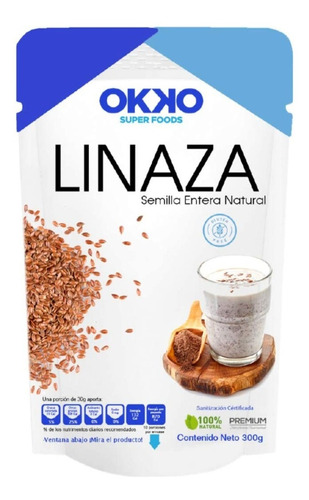 Linaza Entera Sin Gluten 300 G - Okko