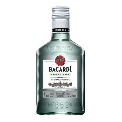 Ron Mini Bacardi Carta Blanca 200ml | MercadoLibre