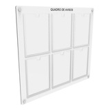 Quadro Decorativo Nt Comunicação Visual Dp.0036 Aviso De 74cm X 84.5cm - Branco