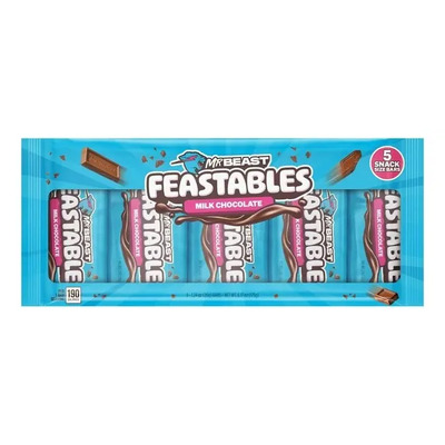 Chocolate Feastables Mr. Beast Milk Chocolate 5 piezas 35gr | Envío gratis