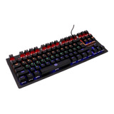 Teclado Compacto Para Juegos Vortred V-930105 - /v Color Del Teclado Negro