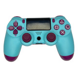 Controle Univeral Sem Fio Ps 4 E Pc Azul Turquesa E Rosa