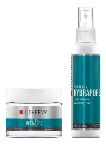 Lidherma Hydrapore Crema + Locion Hidratante Hialuronico Belgrano