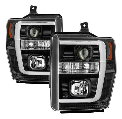 08-10 Ford F250 F350 F450 Superduty Black Led Tube Style Jjd